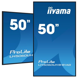 IIYAMA 125.7cm(49.5") LH5060UHS-B1AG 16:9 3xHDMI+2xUSB IPS retail (Speditionsversand)