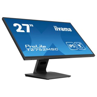 68,6cm/27" (1920x1080) iiyama ProLite T2752MSC-B1 16:9 FHD IPS Touch 5ms 60Hz HDMI DP USB Speaker Black