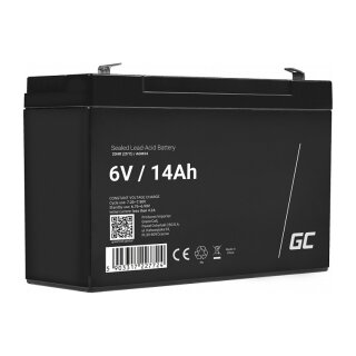 Green Cell Ersatzbatterie AGM34 6V/14Ah