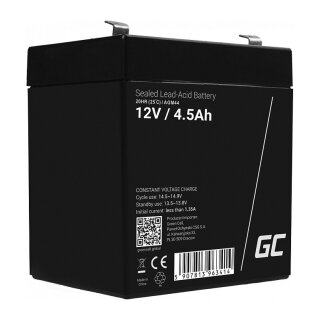 Green Cell Ersatzbatterie AGM44 12V/4.5Ah