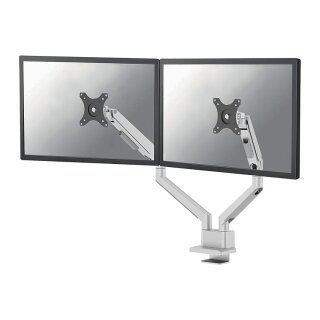 Neomounts DS70-250SL2 Tischhalterung für 2 Monitore bis 81cm 32" 9KG Silber