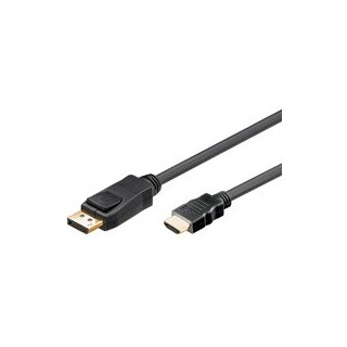 DisplayPort 1.2 > HDMI (ST-ST) 1m Adapterkabel 4K Schwarz
