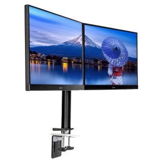 Z Iiyama DS1002C-B1 Dual-Monitor Klemmhalterung 75x75 / 100x100 VESA