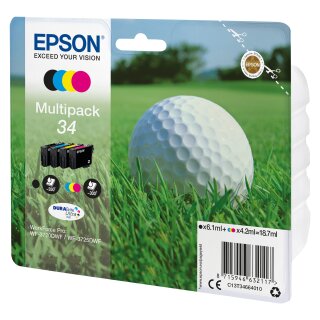 Epson Tinte 34 4er-Pack black + color T3466