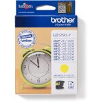 Brother Tinte LC-125XLY Gelb bis zu 1.200 Seiten nach...
