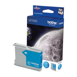 Brother Tinte LC-1000C Cyan bis zu 400 Seiten nach ISO 24711