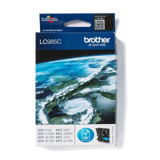 Brother Tinte LC-985C Cyan bis zu 260 Seiten nach ISO/IEC 24711