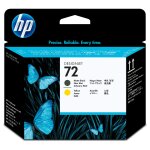 HP 72 original printhead C9384A matte black and yellow...