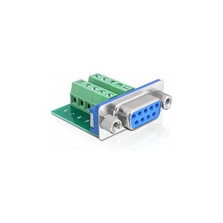 Delock Adapter Sub-D 9 Pin Buchse > Ter