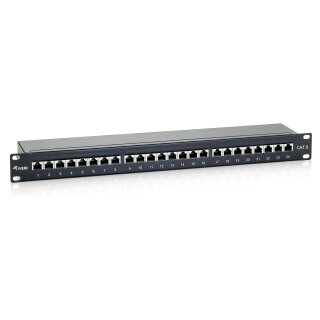 Equip Patchpanel 24x RJ45 Cat6 19" FTP 1HE Premium schwarz