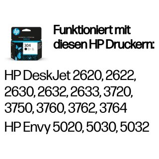 HP Tinte 304 N9K06AE Schwarz