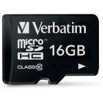 CARD 16GB Verbatim Premium MicroHC 80MB/s