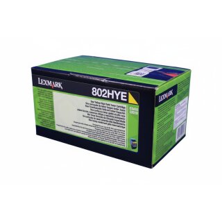 Lexmark Toner 802HYE Gelb