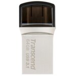 STICK TRANSCEND JetFlash 890 64GB Silver Plat