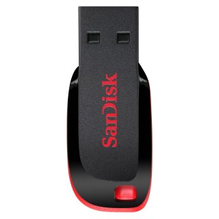 STICK 64GB USB 2.0 Sandisk Cruzer Blade black/red