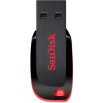 STICK 64GB USB 2.0 Sandisk Cruzer Blade black/red