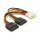 Kabel SATA 15 Pin HDD 2 x zu 4 Pin Stecker