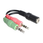 DELOCK Adapterkabel Klinke 3,5mm 4P