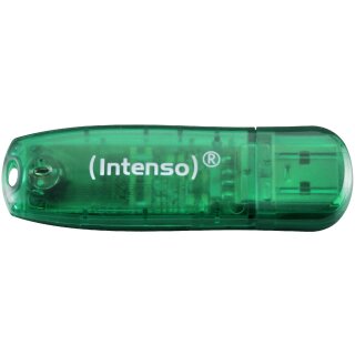 STICK 8GB USB 2.0 Intenso 3502460 Rainbow Line Green