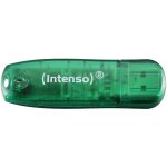 STICK 8GB USB 2.0 Intenso 3502460 Rainbow Line Green