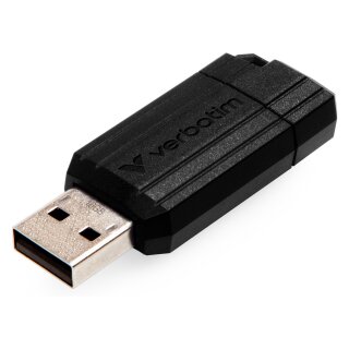 STICK 16GB USB 2.0 Verbatim StorenGo PinStripe Black