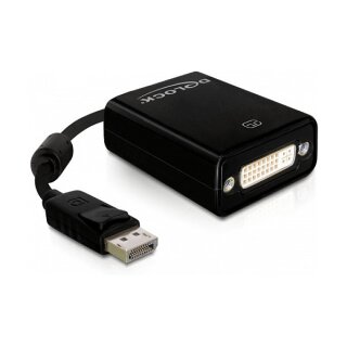 DELOCK Adapter DP-St > DVI24+5-Bu 22.5cm black