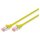 DIGITUS Patchkabel Cat6 S/FTP 2xRJ45 0.5m gelb Hebelschutz Polybeutel