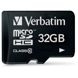 CARD 32GB Verbatim Premium MicroHC 90MB/s