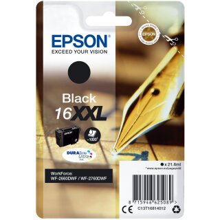 Epson Tinte 6LB 16XXL ink cartridge black extra high capacity 1.000 pages 1-pack