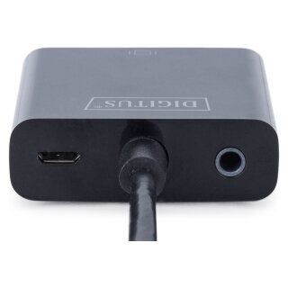 DIGITUS HDMI-Konverter HDMI-A -> VGA(D-Sub) schwarz