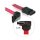 SATA 0,5m rot DeLock 90°