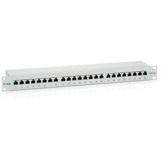 Equip Patchpanel 24x RJ45 Cat6 19" UTP 1HE Premium hellgrau