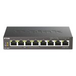 8P D-Link DGS-1008P/E Metall PoE+
