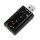 LogiLink USB 2.0 Audio-Adapter, USB-A/M zu 2x 3,5 mm/F, Virtual 7.1 Soundeffekt, schwarz