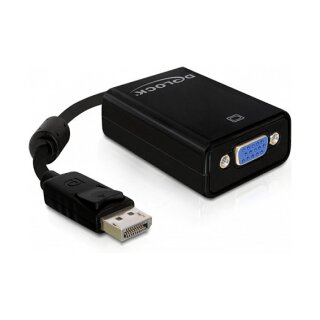 DeLock DisplayPort 1.2 > VGA (ST-BU) Adapter Schwarz