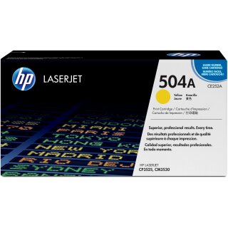 HP 504A original Colour LaserJet Toner cartridge CE252A yellow standard capacity 7.000 pages 1-pack ColorSphere