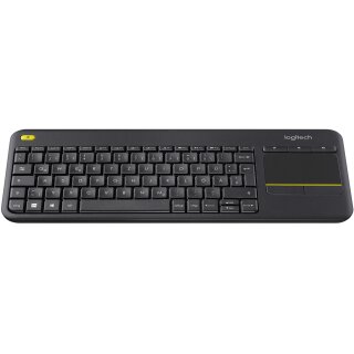 Logitech K400 Plus Wireless Touch Black QWERTZ DE