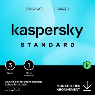 Kaspersky Standard - 3 Device, 1 Month - Subscription (ABO) - ESD-Download