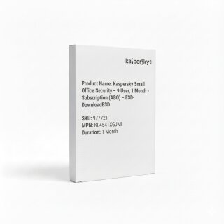 Kaspersky Small Office Security – 9 User, 1 Month - Subscription (ABO) – ESD-DownloadESD