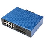 Digitus 8+4P 10G Uplink Industrial Gigabit Ethernet...