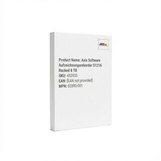 Axis Software Aufzeichnungsrekorder S1216 Racked 8 TB