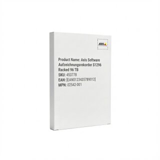 Axis Software Aufzeichnungsrekorder S1296 Racked 96 TB