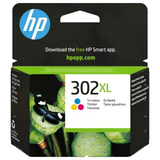 HP Tinte 302 XL F6U67AE Color (Cyan/Magenta/Gelb)