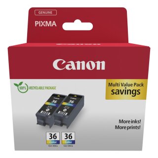 Canon Tinte CLI-36 1511B001 Color 2er Pack
