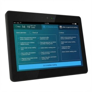 ALLNET Meetingraum RGB LED Tablet 13 Zoll RK3399 Android 10 und NFC/RFID schwarz