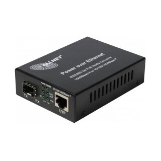 Z ALLNET Medienkonverter PoE (15,4W/30W) auf 1000BASE-SX/LX Single-/ Multimode SFP Mini-GBIC Anschluss ALL-MC202P-SFP1-PoE