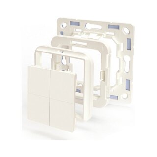 Shelly Plug & Play "BLU Wall" Switch 4 Adapter Busch-Jaeger Weiß