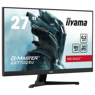 68,6cm/27" (2560x1440) iiyama G-Master G2770QSU-B6 16:9 WQHD FastIPS 0,2ms 180Hz HDMI DP USB-Hub Speaker Black
