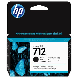 HP 712 38-ml Black DesignJet Ink Cartridge