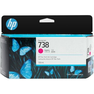 HP 738 130-ml Magenta DesignJet Ink Cartridge